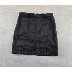 Free People Black Mini Skirt